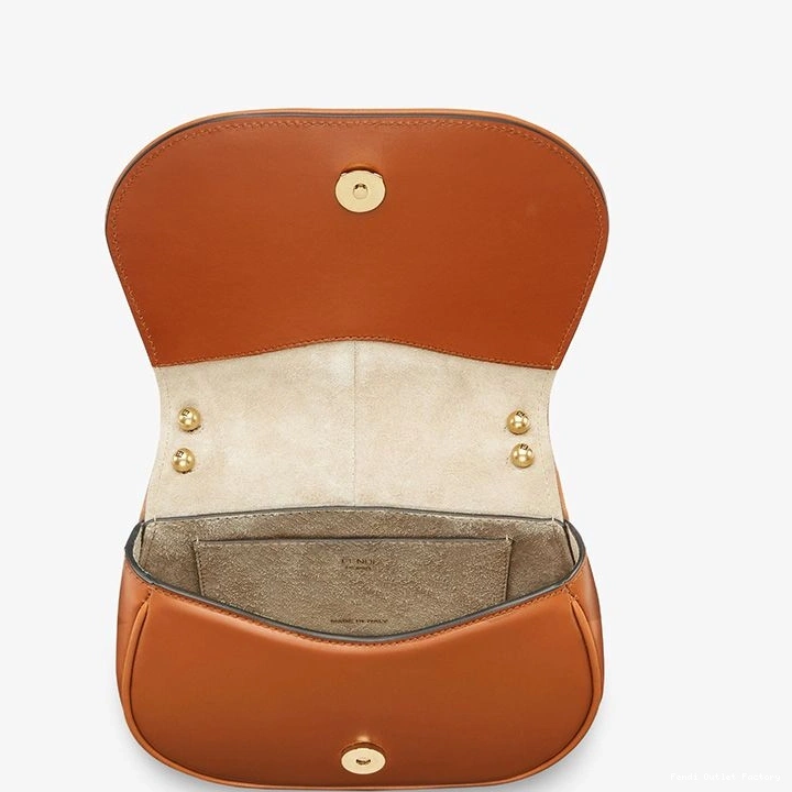 Affordable HOT In Brown Bag C'mon Calf Leather Mini Fendi 0813